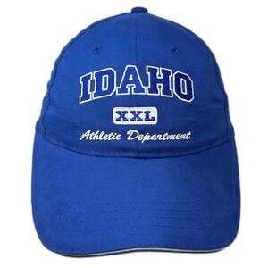 Idaho XXL Athletic Department Strapback Baseball Cap Blue OS Falcon Headwear